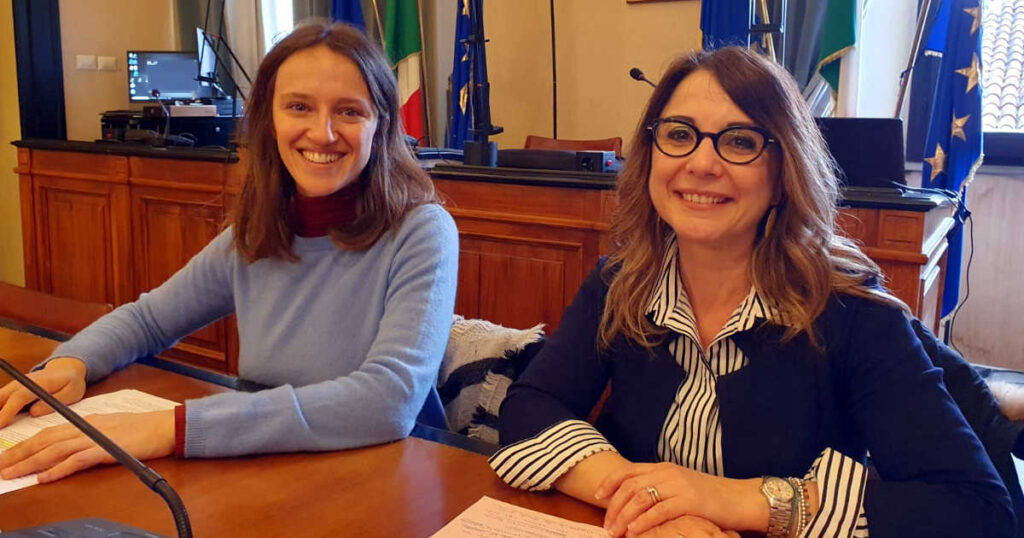 Arianna Boni e Stefania Cialabrini in un momento della conferenza stampa